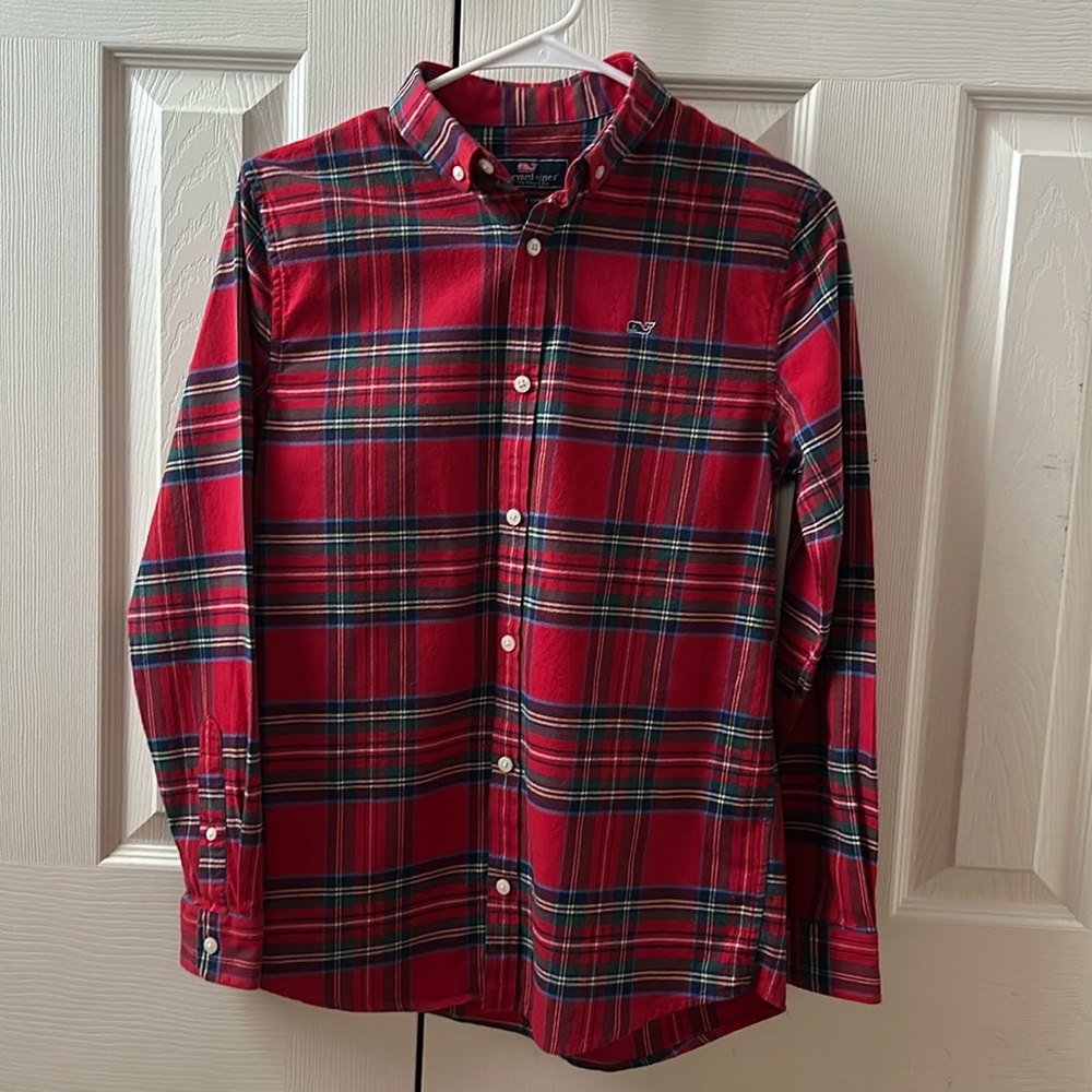 Vineyard Vines youth flannel shirt.  Basically new w/out tags.  Worn maybe twice